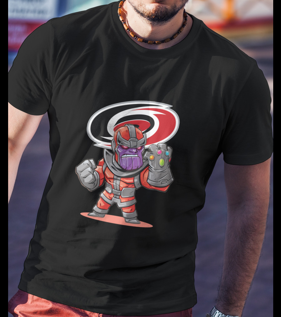 Thanos Carolina Hurricanes Fans Infinity Gauntlet Marvel Mashup T-Shirt