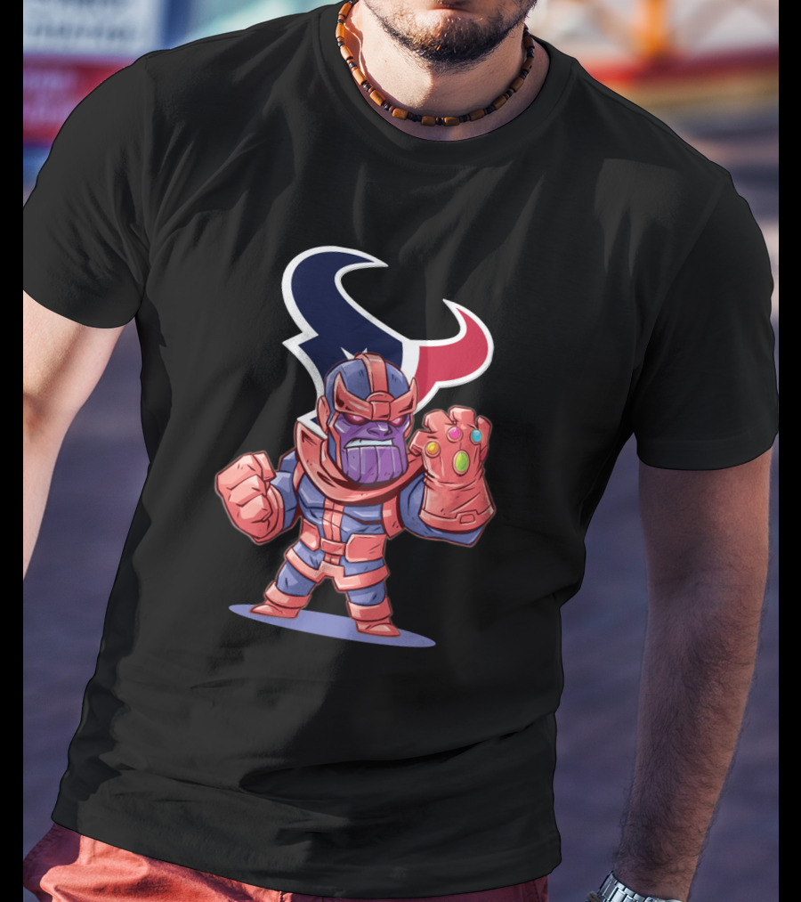 Thanos Houston Texans Nfl Crossover T-Shirt