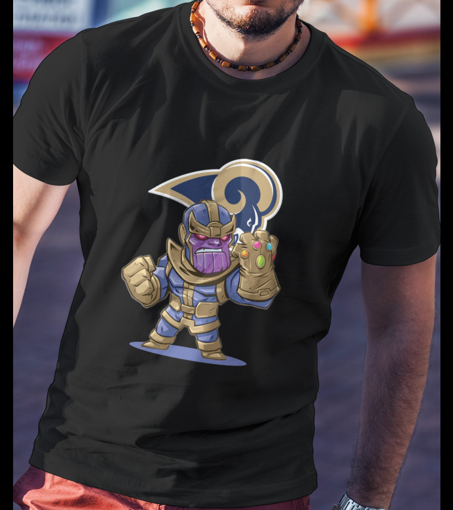 Thanos Infinity Gauntlet Los Angeles Rams Fan T-Shirt