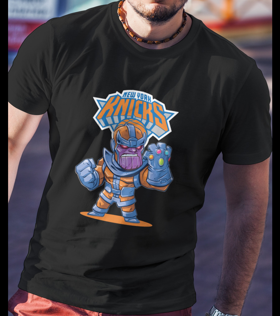 New York Knicks Thanos Crossover T-Shirt