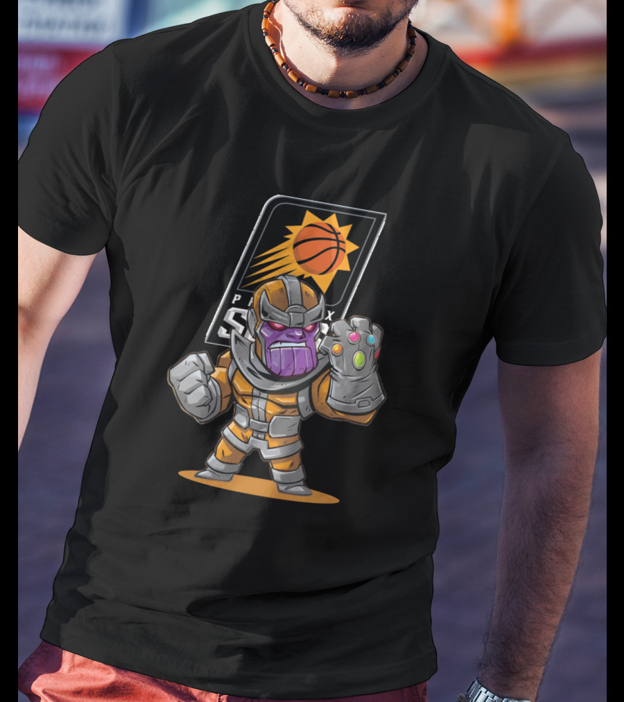 Thanos Phoenix Suns Fans Basketball Crossover T-Shirt