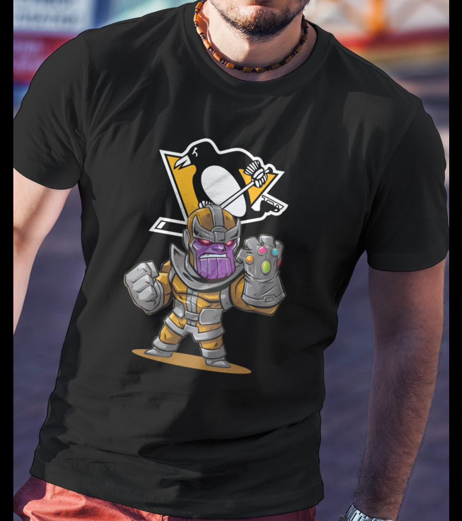 Thanos Pittsburgh Penguins Crossover T-Shirt
