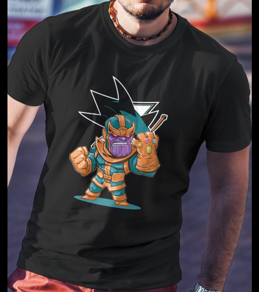 Thanos San Jose Sharks Fans Crossover Character T-Shirt