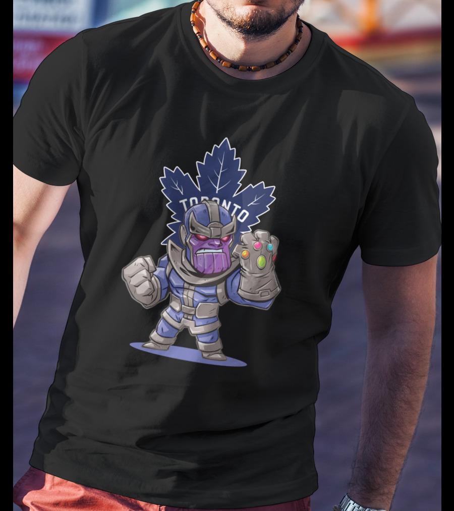 Toronto Maple Leafs Fans Thanos Infinity Gauntlet T-Shirt