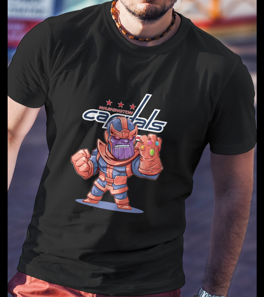 Washington Capitals Fans Thanos Crossover Avengers Hockey Tribute T-Shirt
