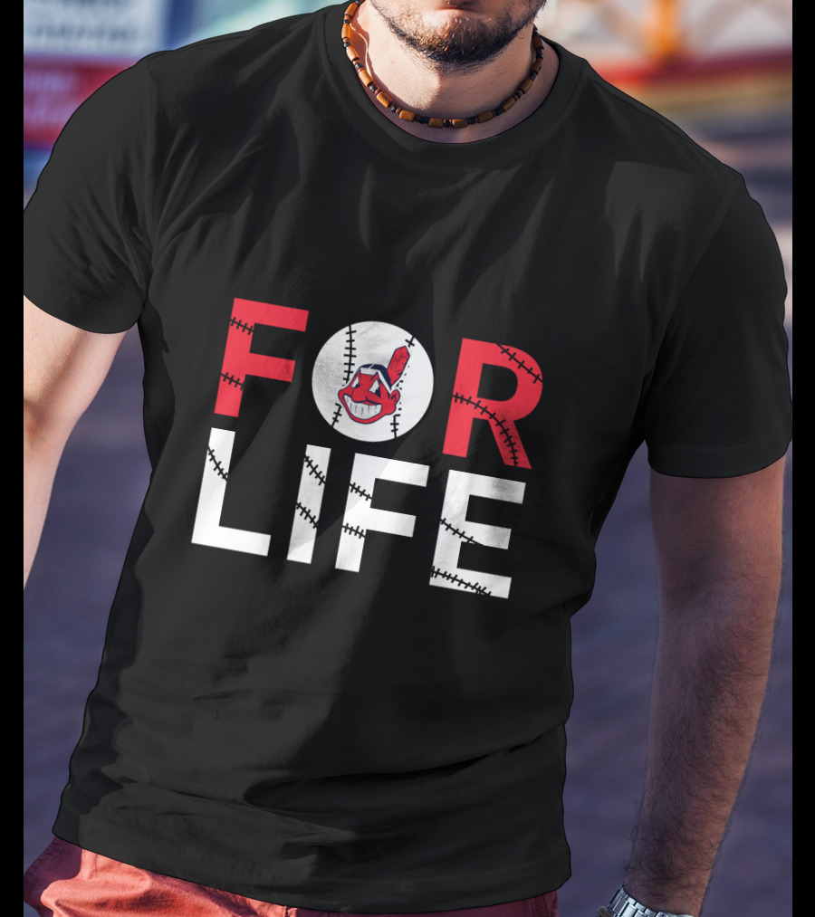 Cleveland Indians Baseball For Life Fan Pride T-Shirt