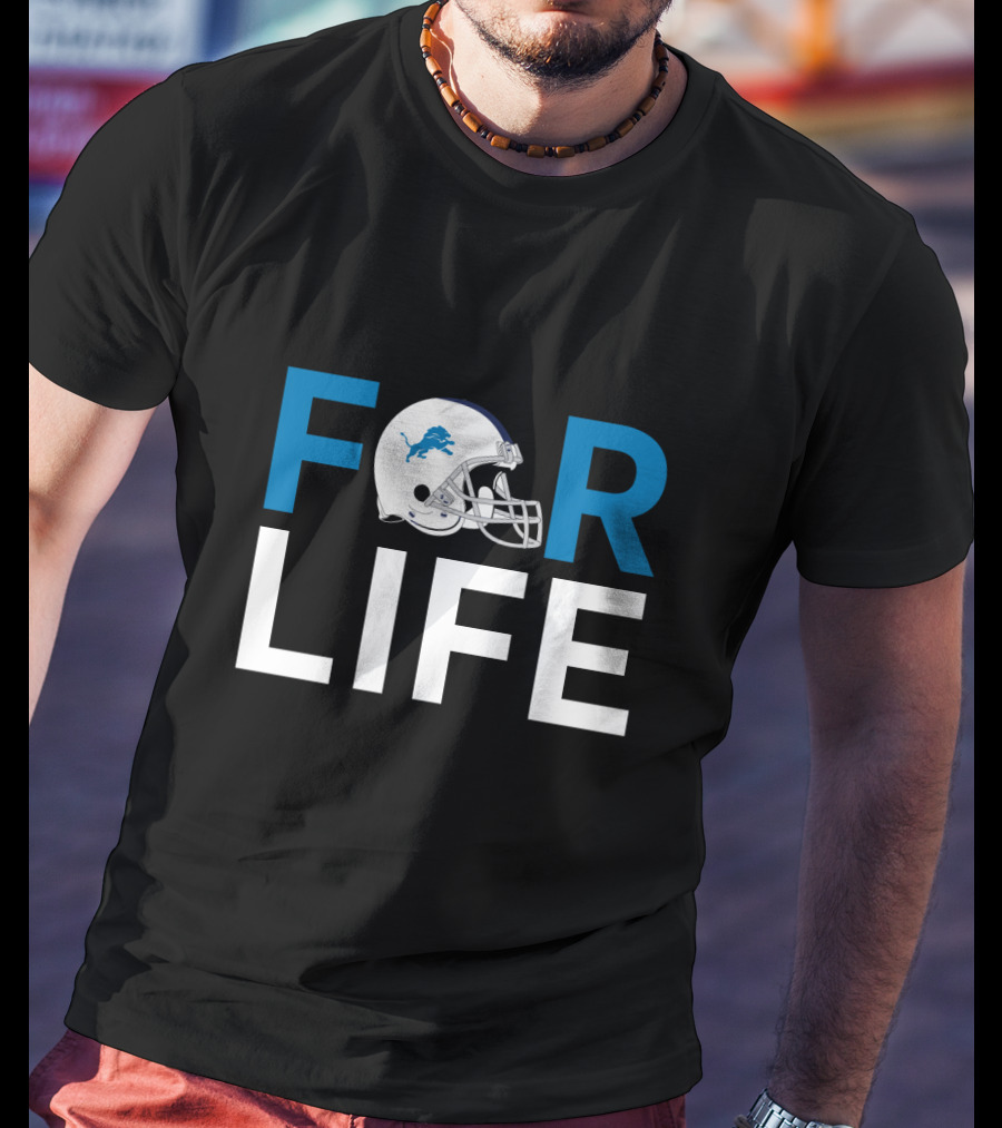 Detroit Lions Helmet For Life Fan Pride T-Shirt