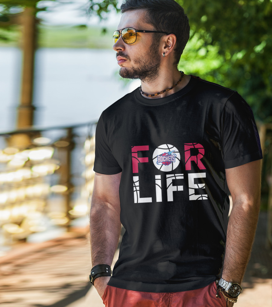 Houston Rockets Basketball Enthusiast Fanatics For Life T-Shirt