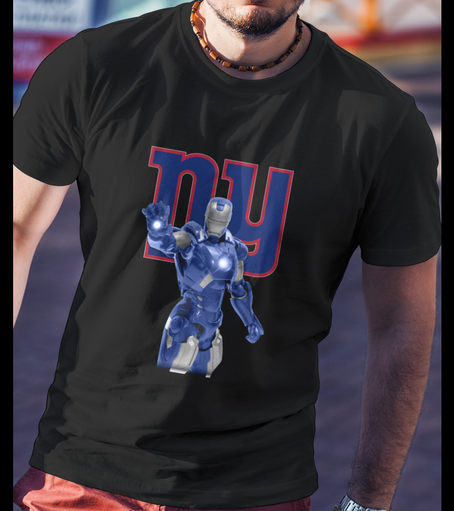 Iron Man And New York Giants Fan Favorite Power Duo T-Shirt