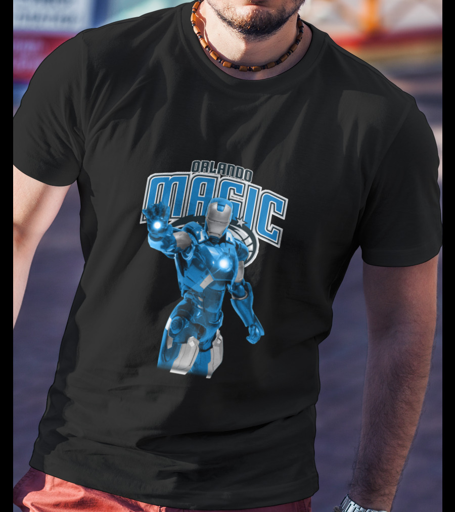 Iron Man Orlando Magic Crossover For Fans T-Shirt