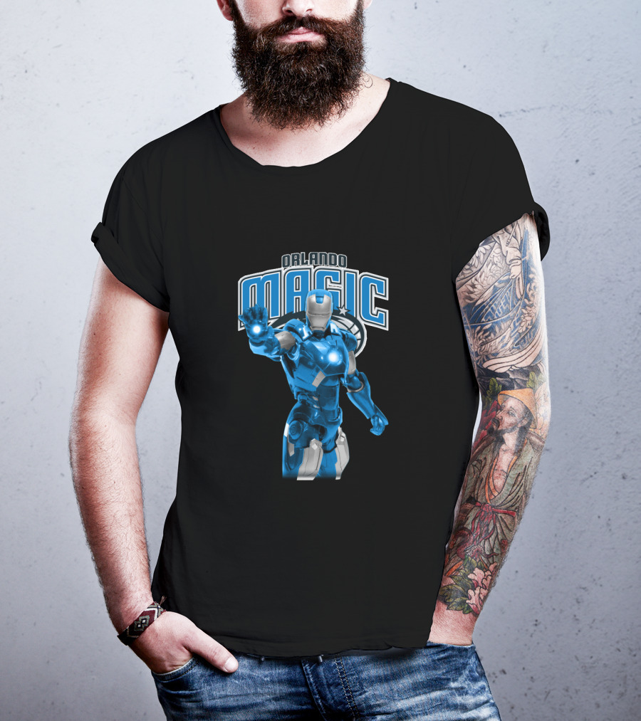 Iron Man Orlando Magic Crossover For Fans T-Shirt