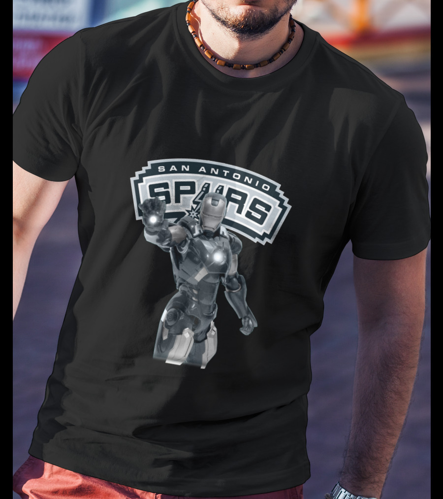 Iron Man Suit Up With San Antonio Spurs Fans T-Shirt