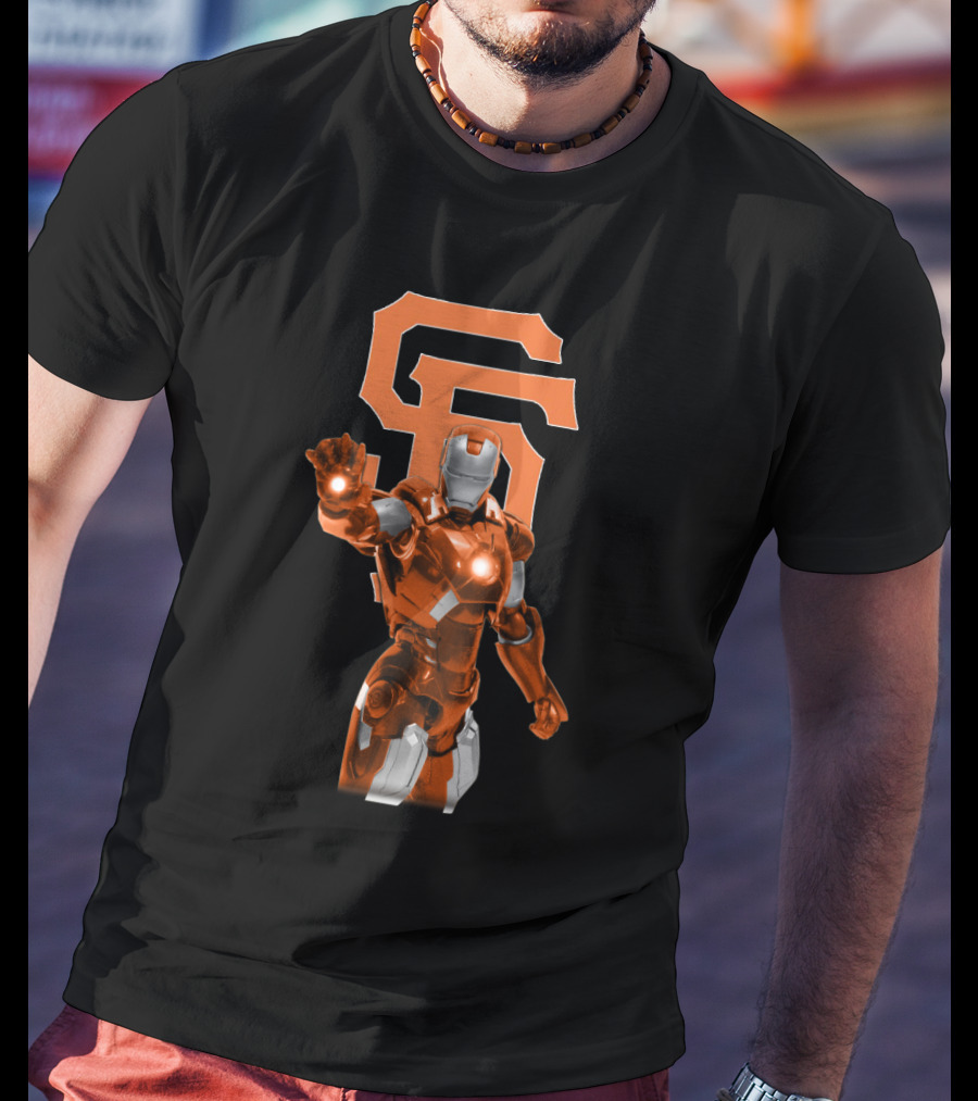 Iron Man SF Giants Crossover T-Shirt