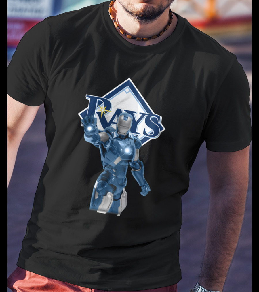 Tampa Bay Rays Iron Man Crossover Marvel Baseball Collaboration T-Shirt