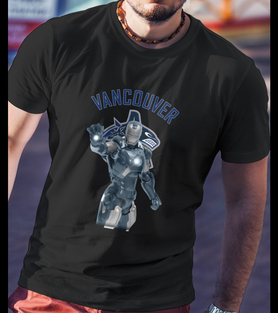 Vancouver Canucks Iron Man Crossover T-Shirt
