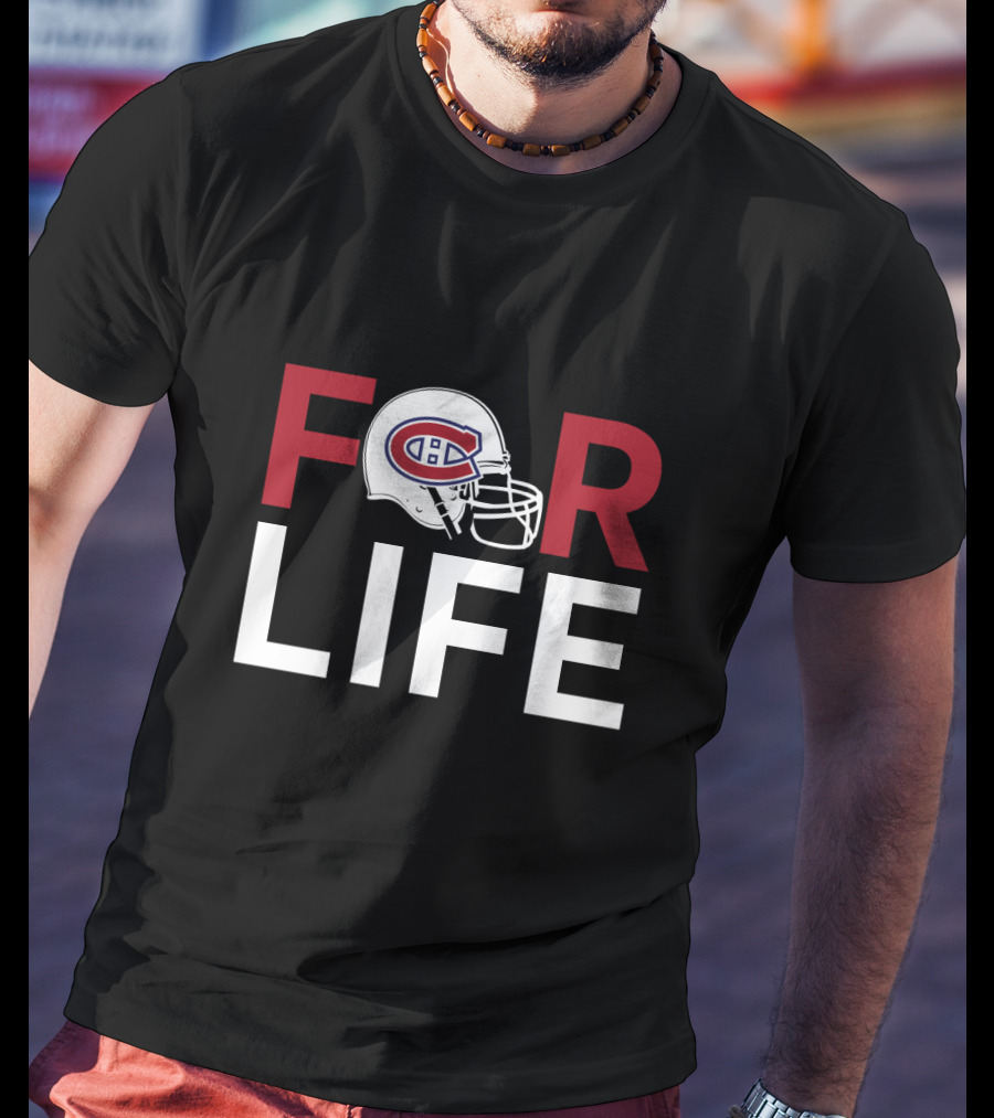 Montreal Canadiens Helmet For Life Fan Loyalty T-Shirt