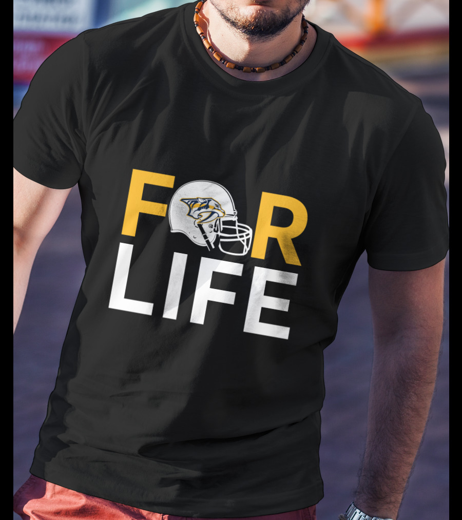 Nashville Predators Helmet Icon For Life T-Shirt