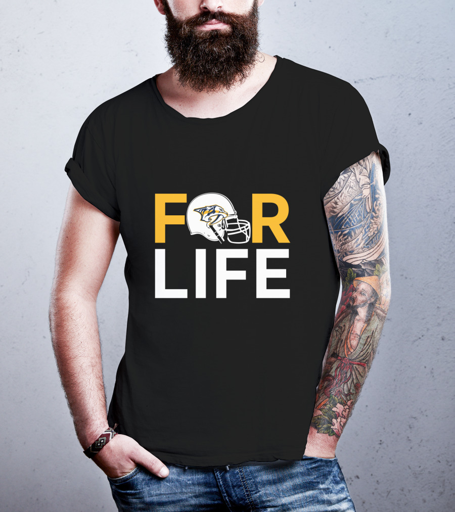 Nashville Predators Helmet Icon For Life T-Shirt