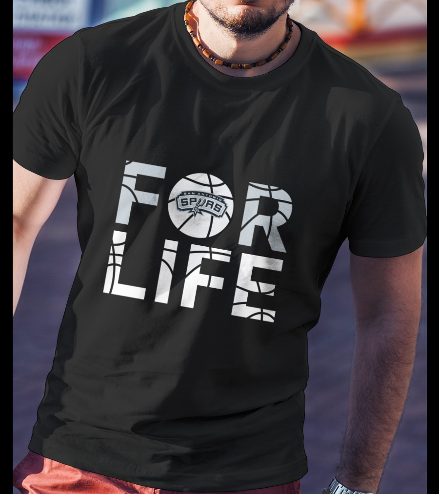 San Antonio Spurs Basketball For Life Fan Loyalty T-Shirt
