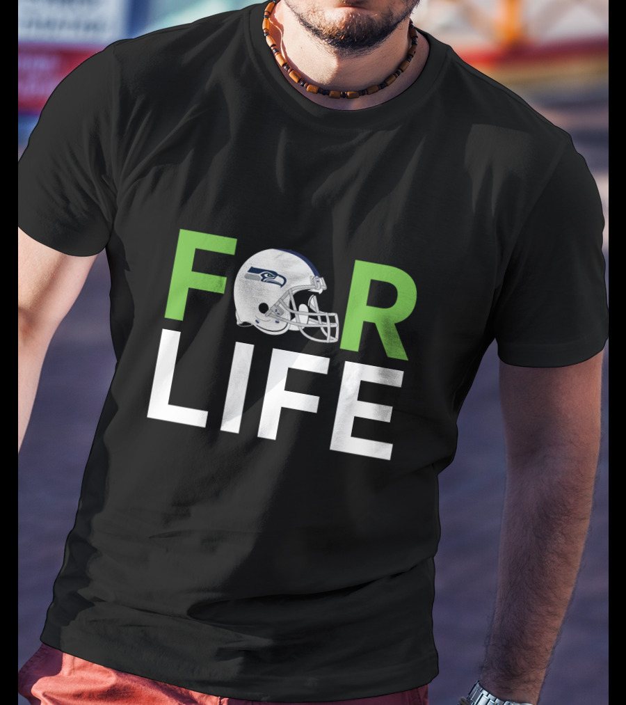 Seattle Seahawks Helmet For Life Fans T-Shirt