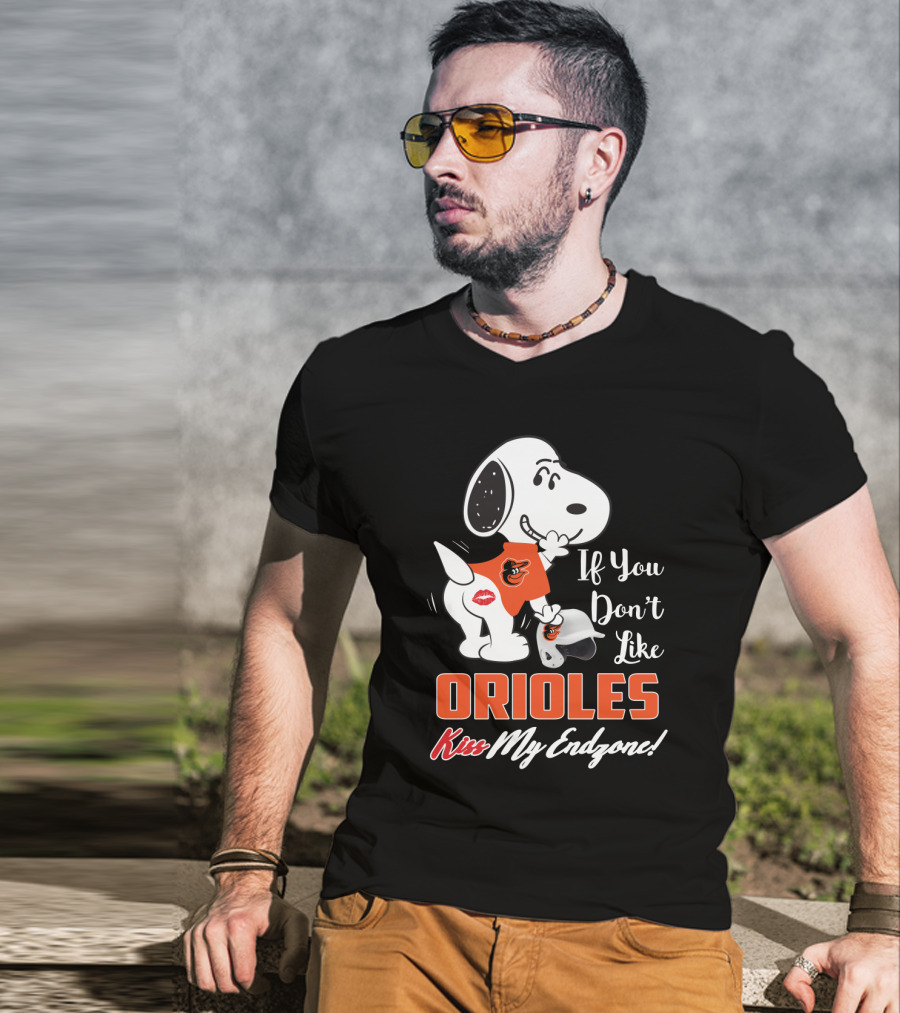 If You Don’t Like Orioles Kiss My Endzone T-Shirt