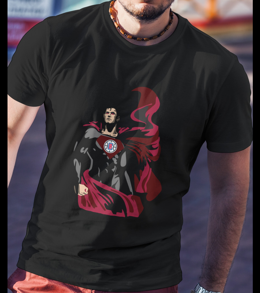 Superman La Clippers Logo For Fans T-Shirt