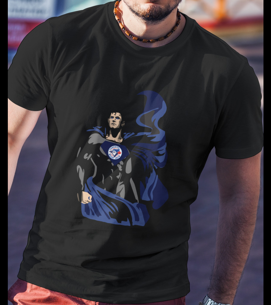 Superman Toronto Blue Jays Superhero Fan T-Shirt