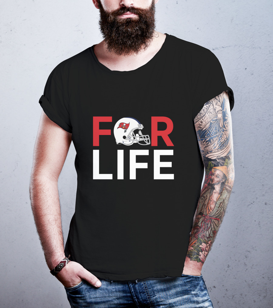 Tampa Bay Buccaneers Helmet For Life For Fans T-Shirt