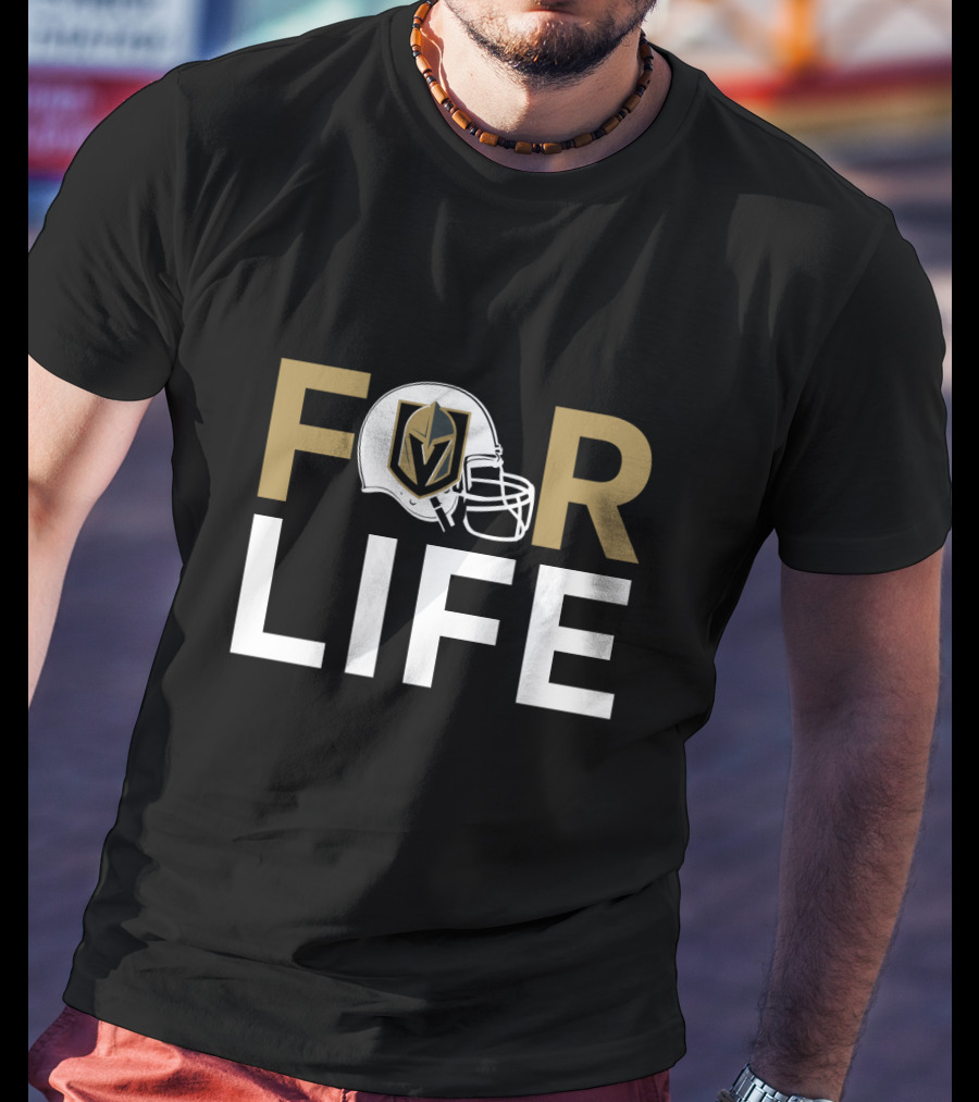 Vegas Golden Knights Helmet For Life T-Shirt