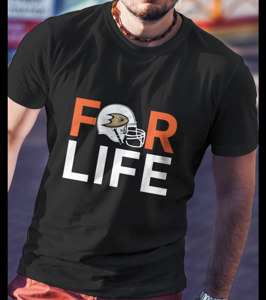 Anaheim Ducks Helmet For Life T-Shirt