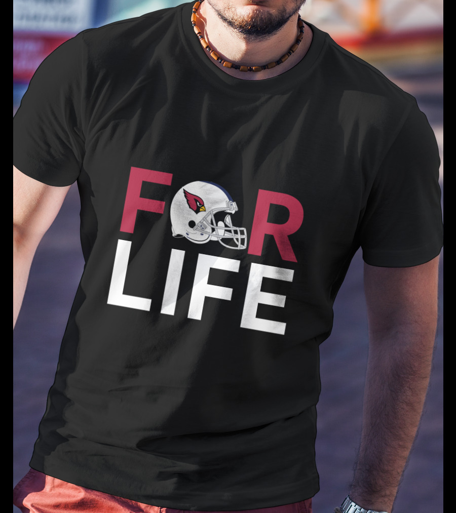 Arizona Cardinals Helmet For Life Fans T-Shirt