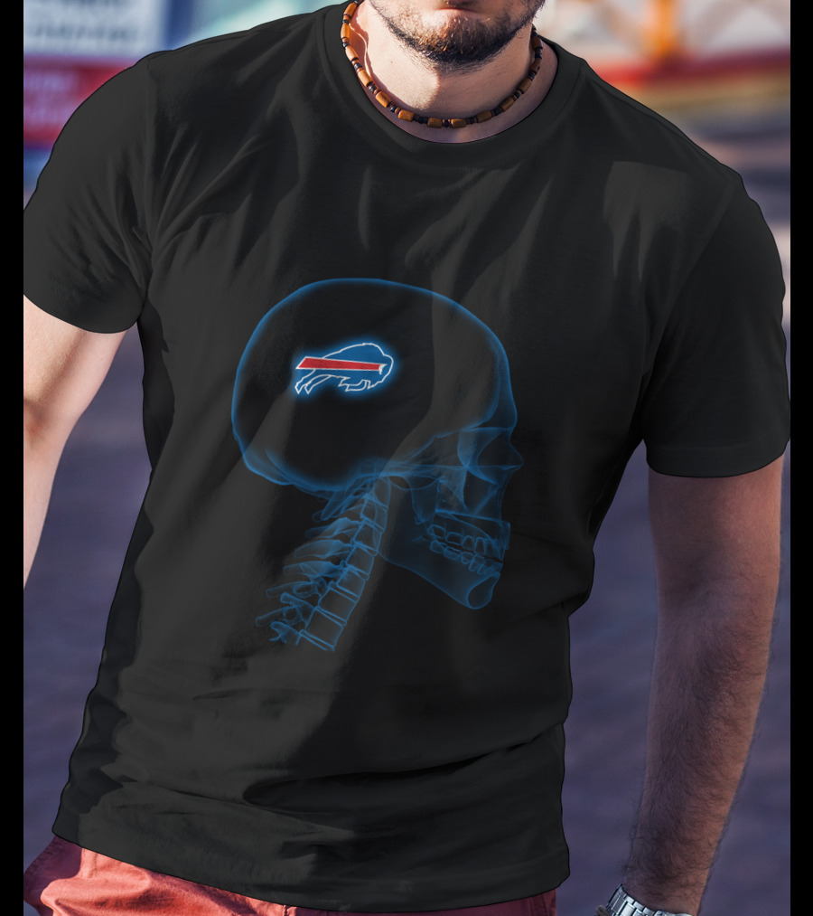 Buffalo Bills Brain X-Ray Halloween Vision For Fans T-Shirt
