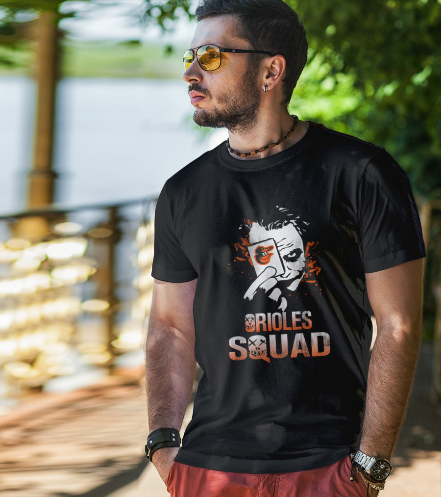 Orioles Squad Joker Baltimore Orioles Fans Playing Card T-Shirt