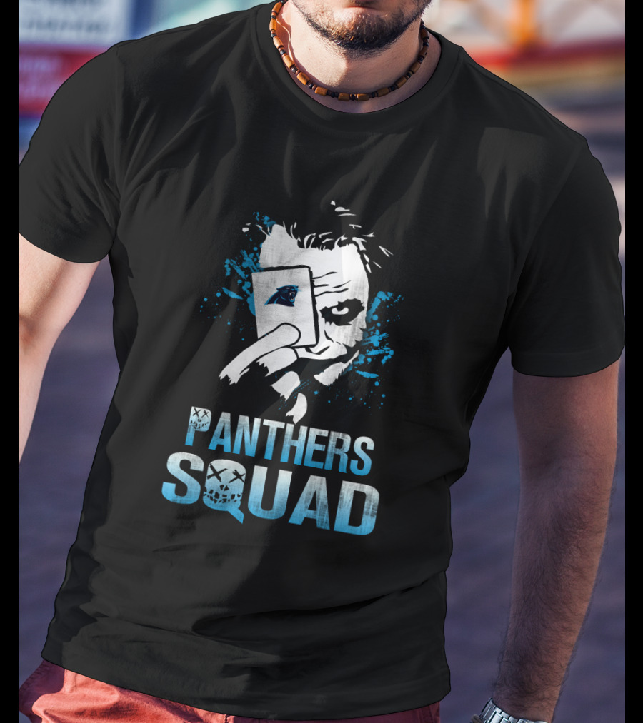 Panthers Squad Joker Card Carolina Panthers Fans T-Shirt