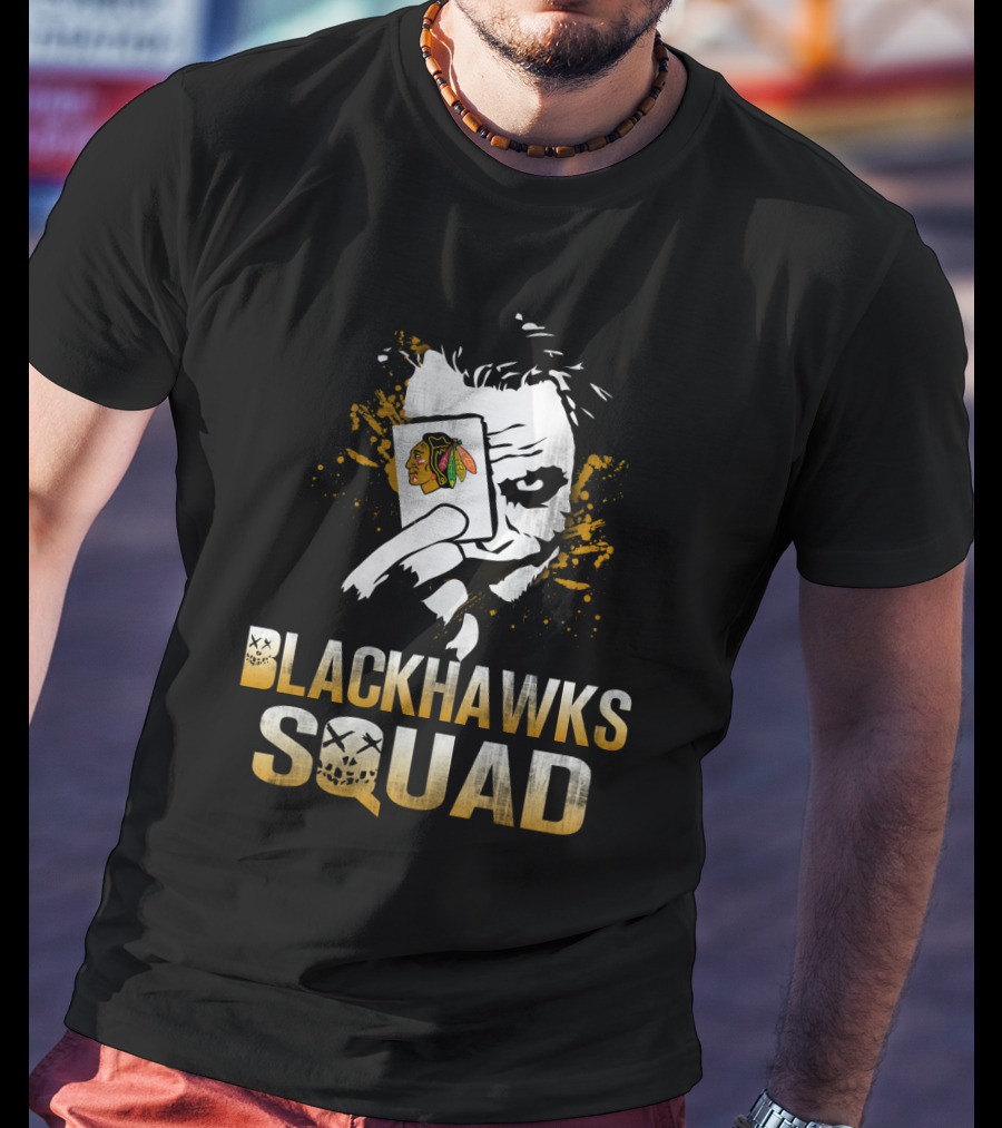 Blackhawks Squad Joker Card Chicago Fans T-Shirt