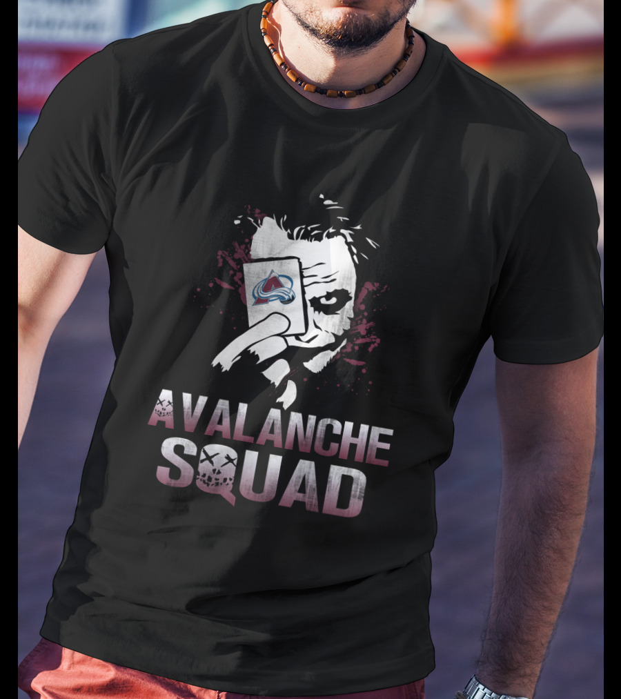 Avalanche Squad Joker With Colorado Avalanche T-Shirt