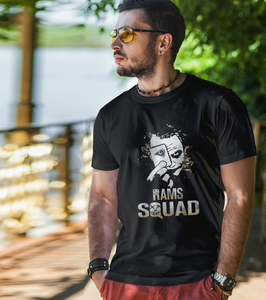 Rams Squad Joker Card Los Angeles Rams Fans T-Shirt