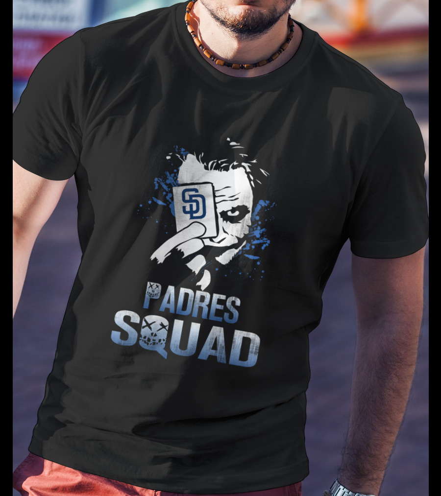 Padres Squad Joker Card And San Diego Padres T-Shirt
