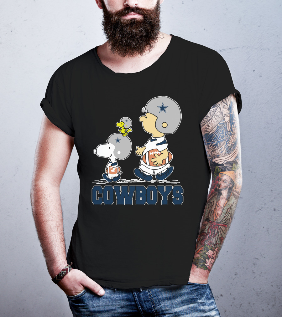 Cowboys Snoopy And Friends Dallas Football Fans T-Shirt