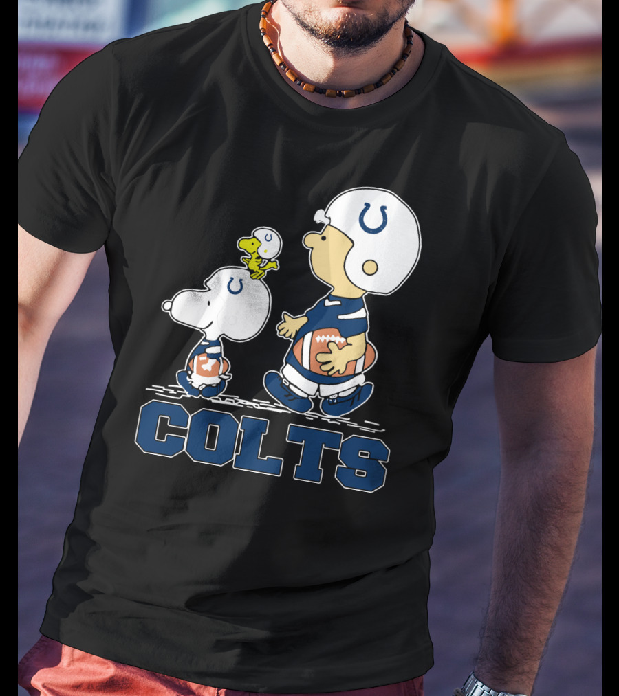 Snoopy Woodstock Indianapolis Colts Team Spirit T-Shirt