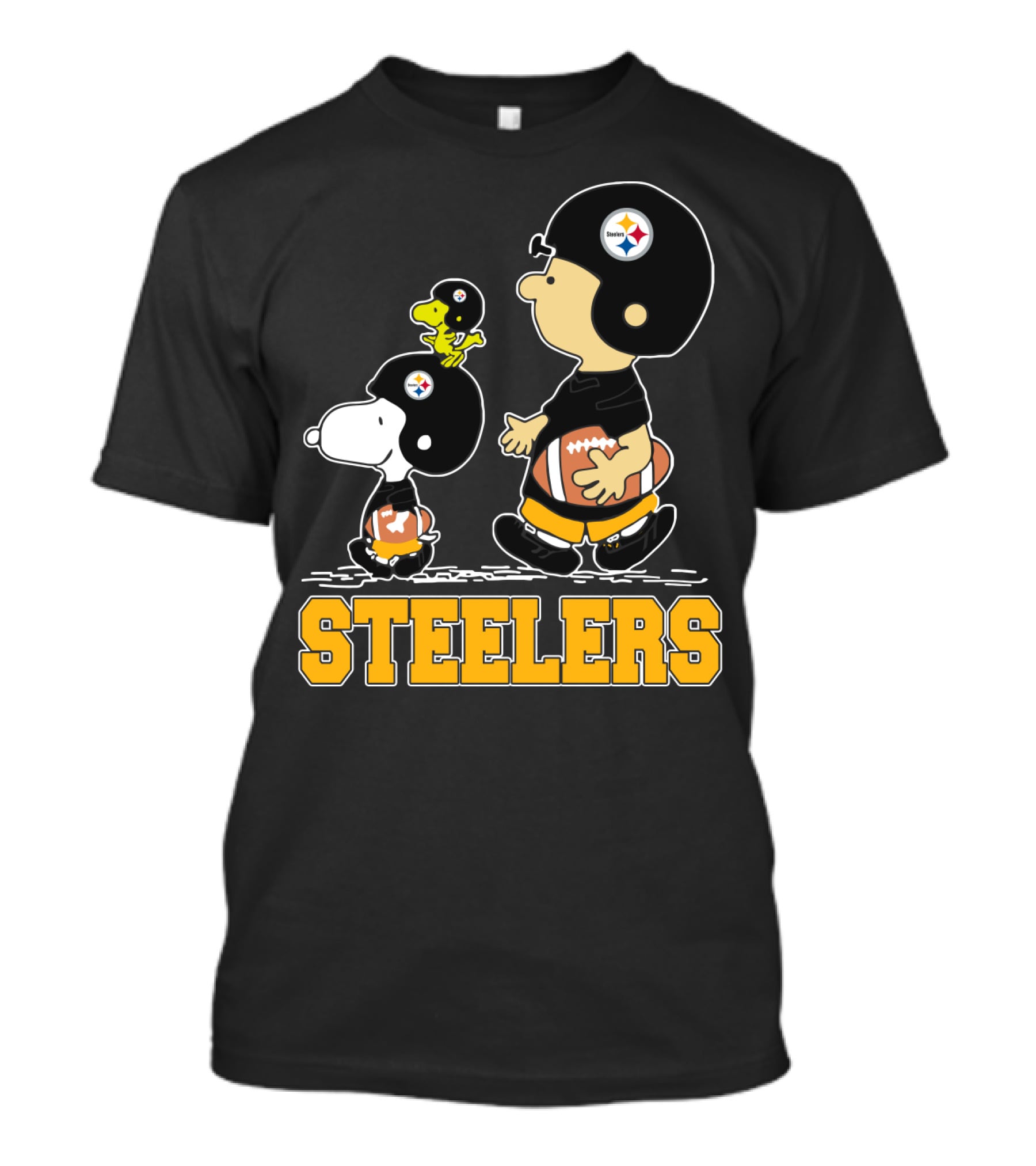 Snoopy Woodstock Steelers Football Fans T-Shirt