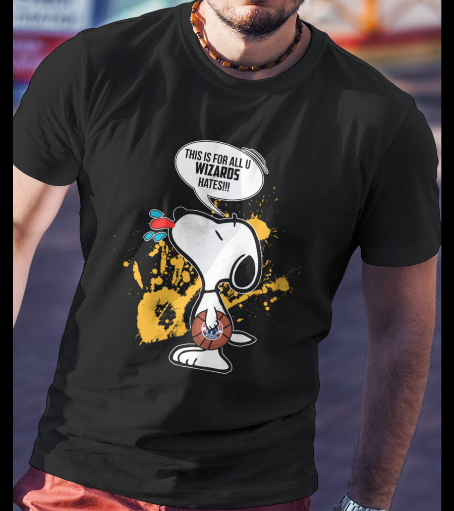 Snoopy This Is For All U Wizards Haters Basketball T-Shirt