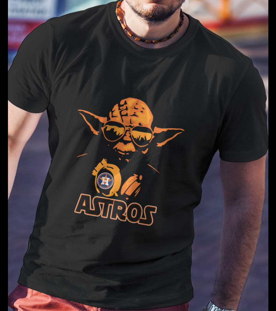 Yoda Astros Houston Star Wars Fan Favorites T-Shirt