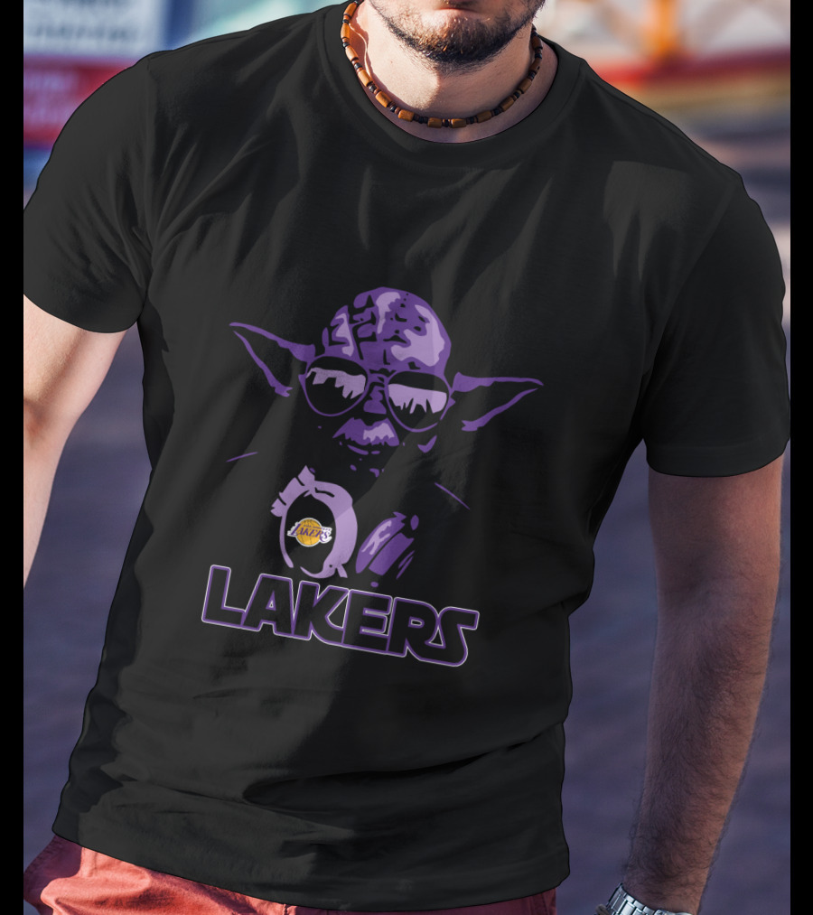 Lakers Yoda Star Wars Los Angeles Fans T-Shirt