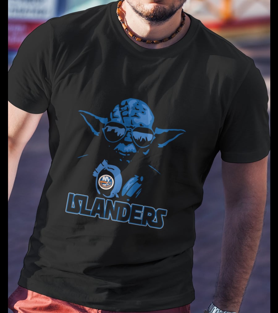 Yoda Star Wars New York Islanders Fans Embodying Jedi Wisdom And Hockey Passion T-Shirt