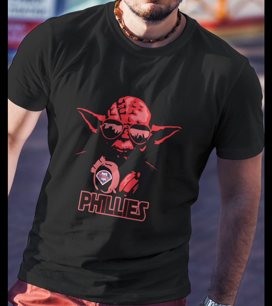 Yoda Phillies Fusion Star Wars Philadelphia Iconic Crossover T-Shirt