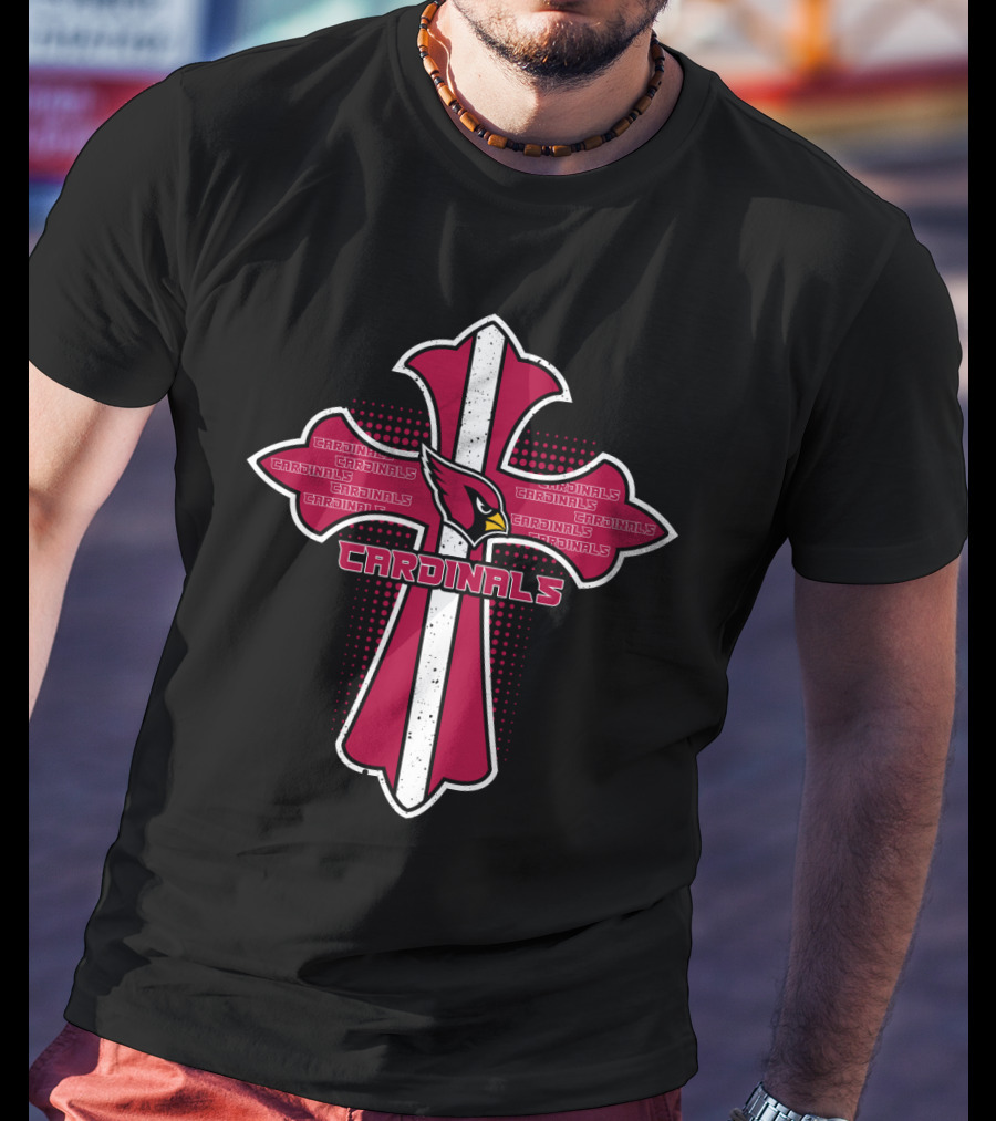 Cardinals Cross For Jesus And Arizona Cardinals Fans T-Shirt