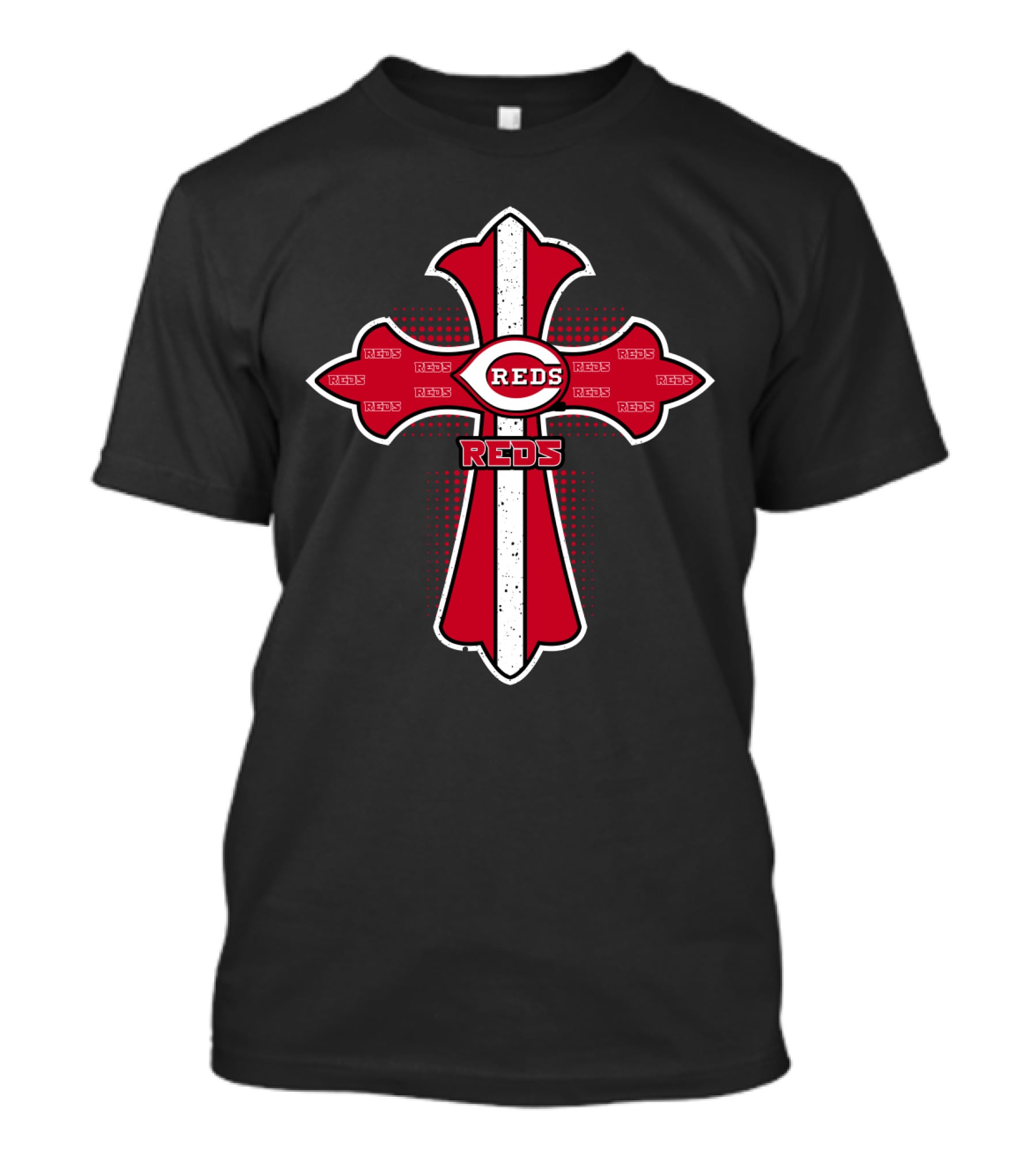 Cross Featuring Reds Cincinnati Mashup T-Shirt