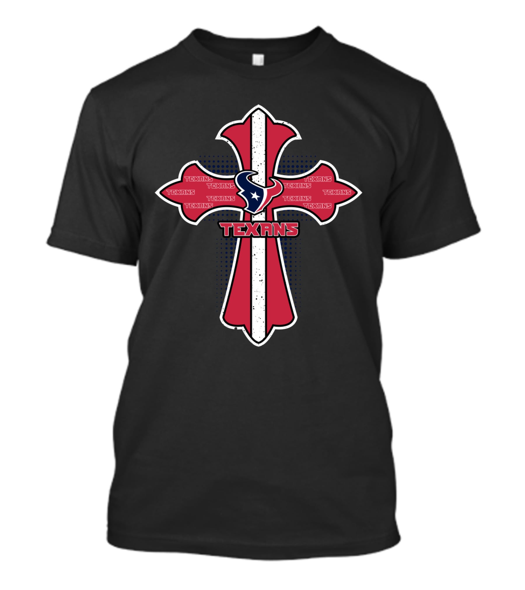 Texans Cross With Houston Texans T-Shirt
