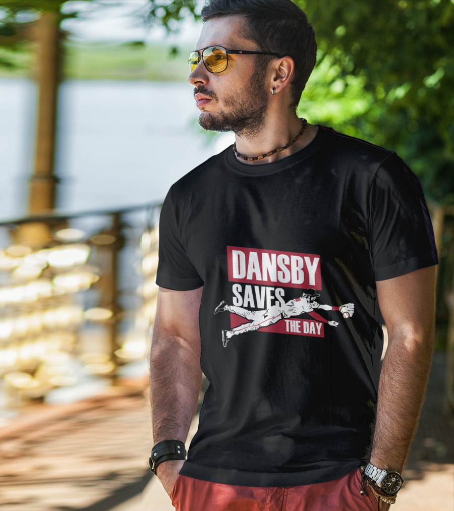 Dansby Saves The Day Baseball Dive Action T-Shirt